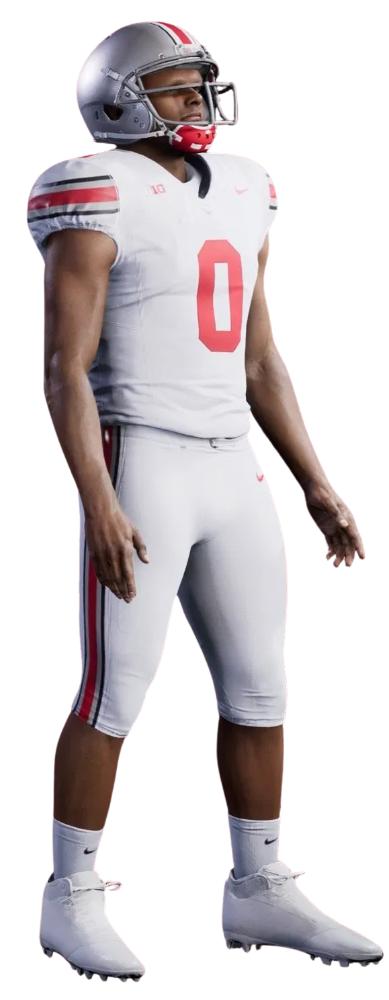 Ohio State current away uniform in CFB 25