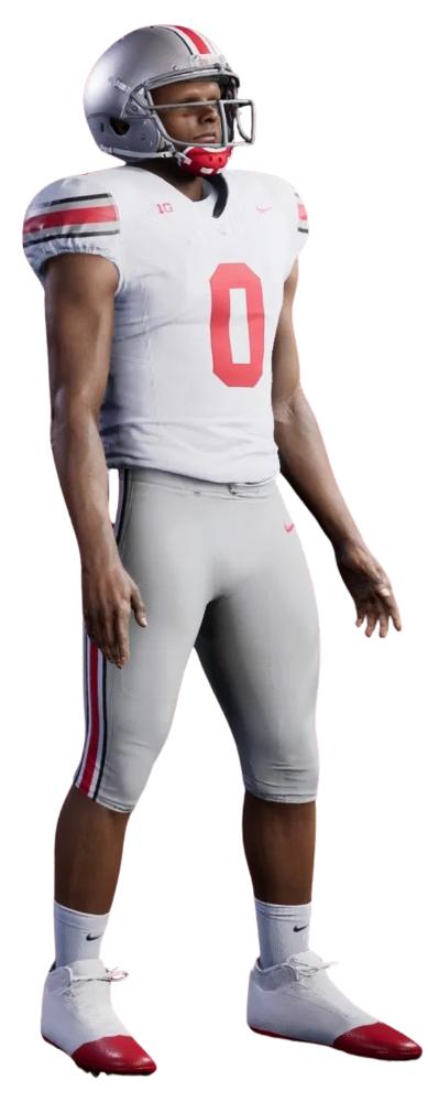 Ohio State current away uniform in CFB 25