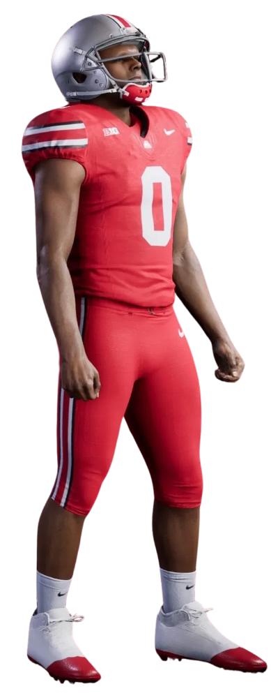 Ohio State current home uniform in CFB 25