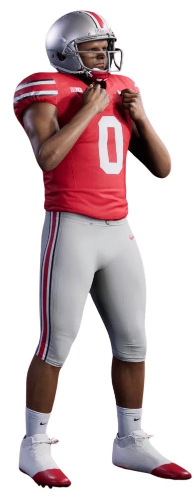 Ohio State current home uniform in CFB 25